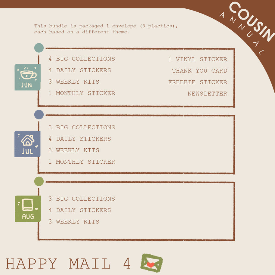 Annual Lite | Cousin | Dear Dolly Snail Mail Subscription