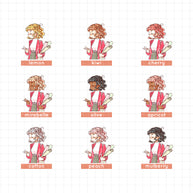 Working Women | PaperDollzCo | Sticker Book | CB048
