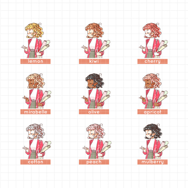Efficient | Working Women | Just Dolls Stickers | J374