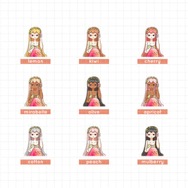 Retro | The Modern Mermaids | Collection Stickers | C302