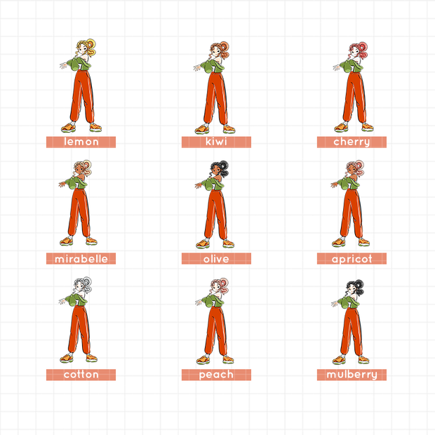 Jogging | Body In Motion | Just Dolls Stickers | J482