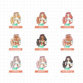 Coffeeholic | The Modern Mermaids | Collection Stickers | C306