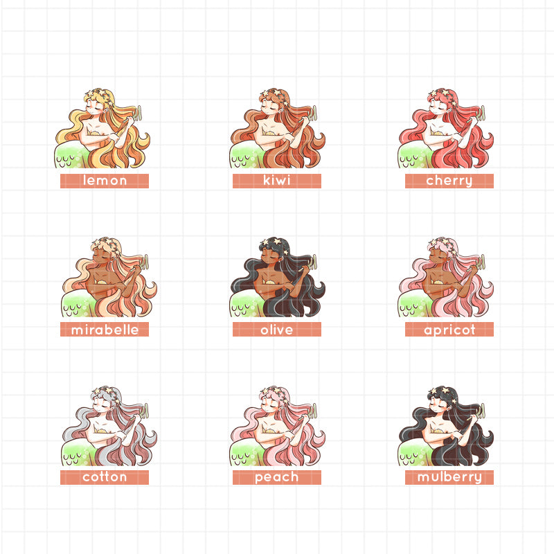 Stylish | The Modern Mermaids | Just Dolls Stickers | J358