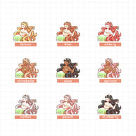 The Modern Mermaids | PaperDollzCo | Sticker Book | CB045