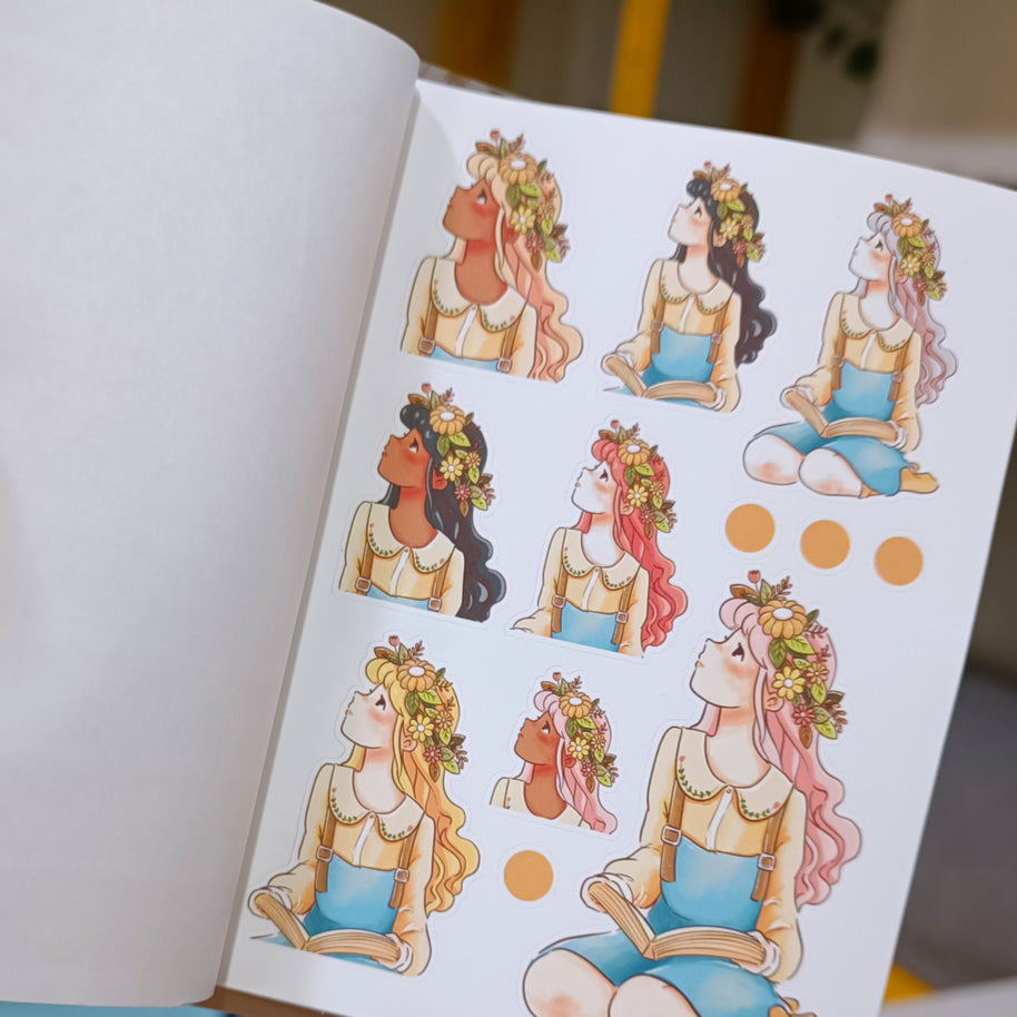The Pretty Petal | PaperDollzCo | Sticker Book | CB044