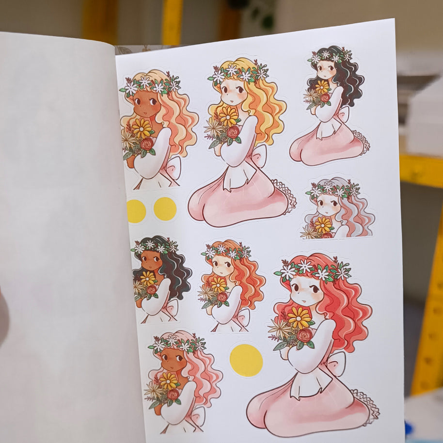 The Pretty Petal | PaperDollzCo | Sticker Book | CB044
