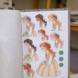 The Pretty Petal | PaperDollzCo | Sticker Book | CB044