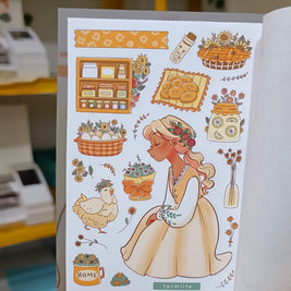 The Pretty Petal | PaperDollzCo | Sticker Book | CB044