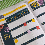 Happy New Year | Hobonichi Monthly Kit Sticker | HCM001 | HWM001