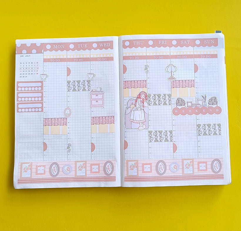 Calm | Sweet Dreams | Hobonichi Cousin Weekly Kit - hcwk088