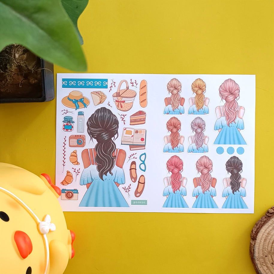 Crowning Glory | PaperDollzCo | Sticker Book | CB061