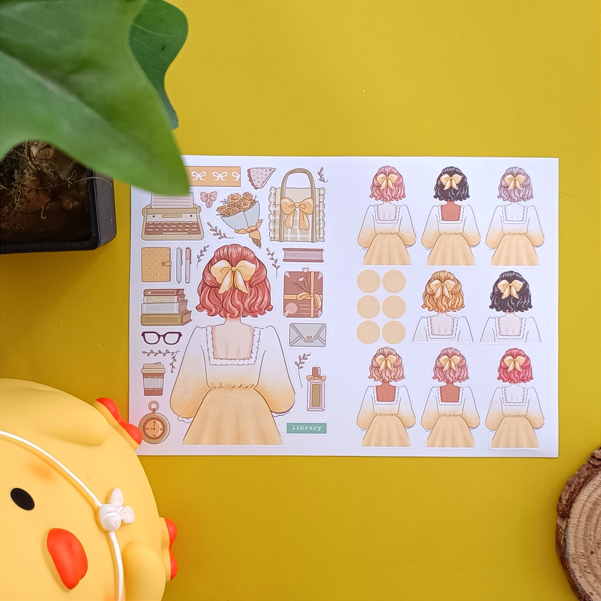 Crowning Glory | PaperDollzCo | Sticker Book | CB061