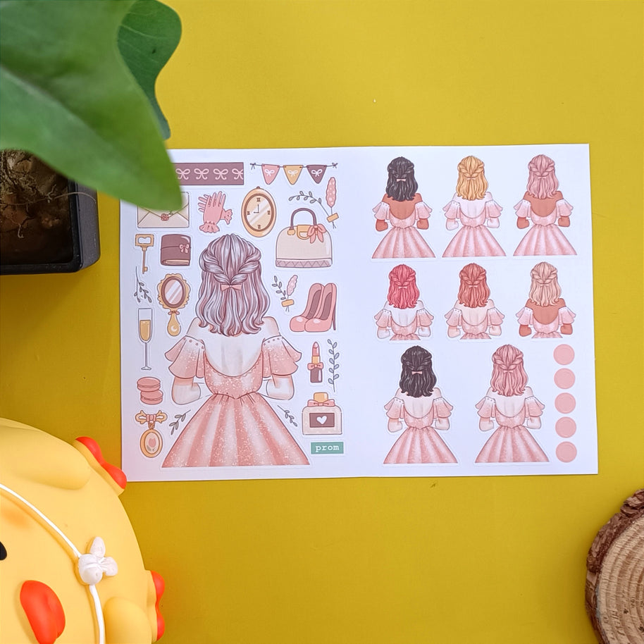 Crowning Glory | PaperDollzCo | Sticker Book | CB061