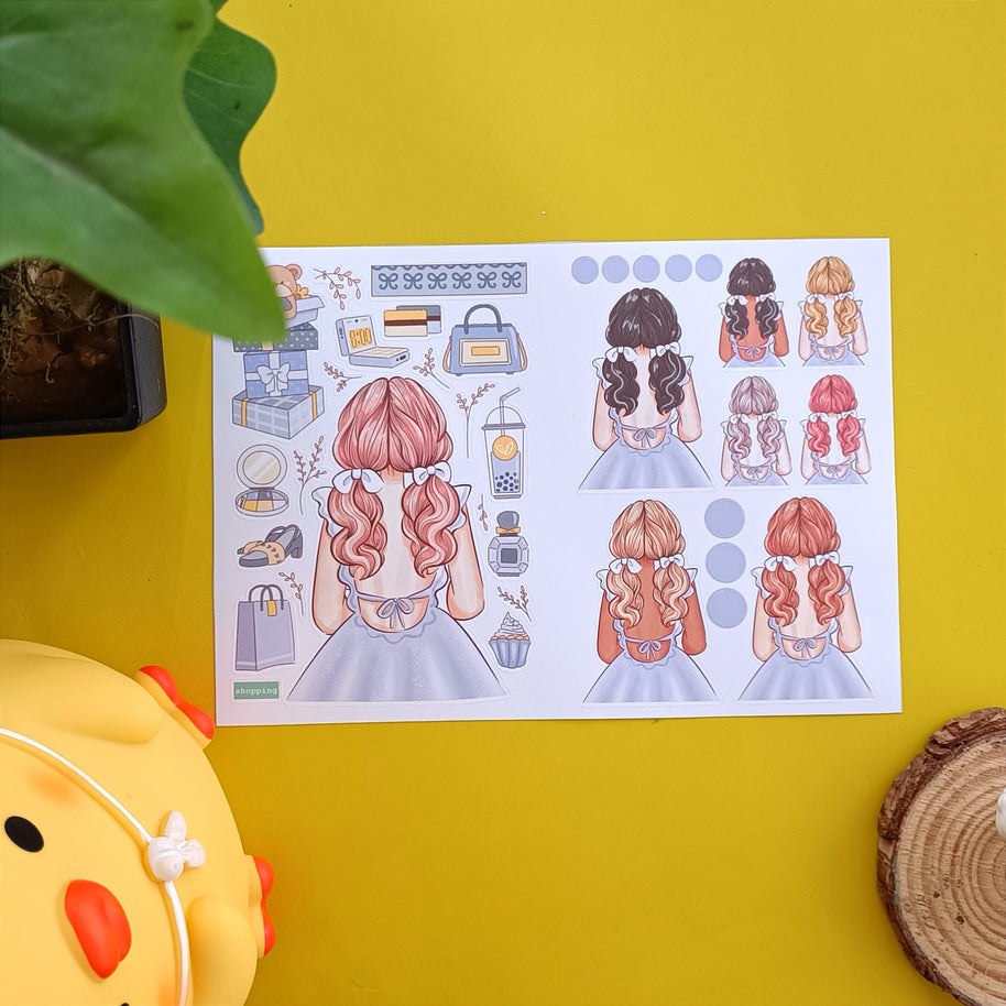 Crowning Glory | PaperDollzCo | Sticker Book | CB061