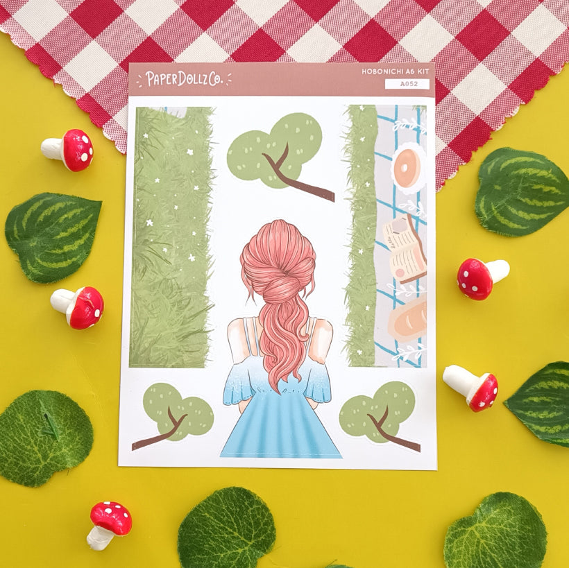 Picnic | Crowning Glory | Hobonichi A6 Daily Sticker Kit - a052