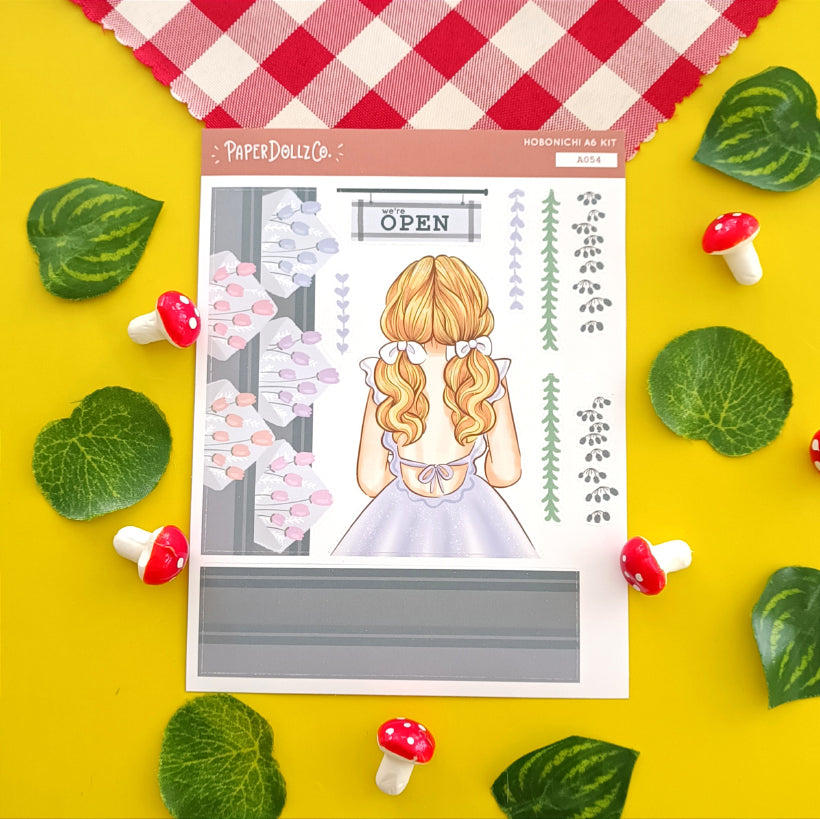 Shopping | Crowning Glory | Hobonichi A6 Daily Sticker Kit - a054