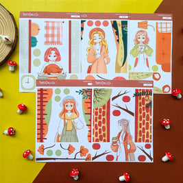 Travel | Fabulous Fall | Hobonichi A6 Daily Sticker Kit - a060