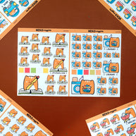 Daily Life Neko Veggies Sticker Book | nvb001