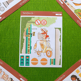 Roundtrip | Wanderlust | Hobonichi A6 Daily Sticker Kit - a066