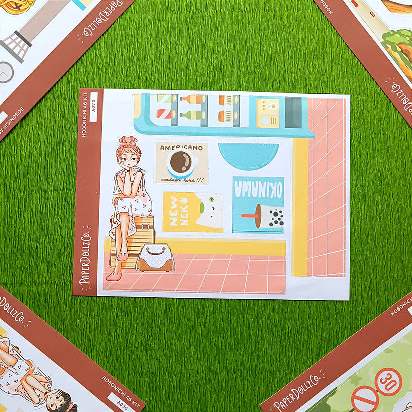 Fancy | Wanderlust | Hobonichi A6 Daily Sticker Kit - a070