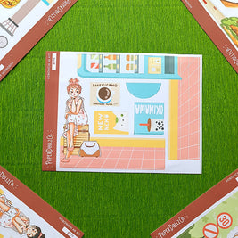 Fancy | Wanderlust | Hobonichi A6 Daily Sticker Kit - a070