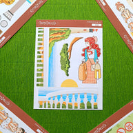 Adventure | Wanderlust | Hobonichi A6 Daily Sticker Kit - a068