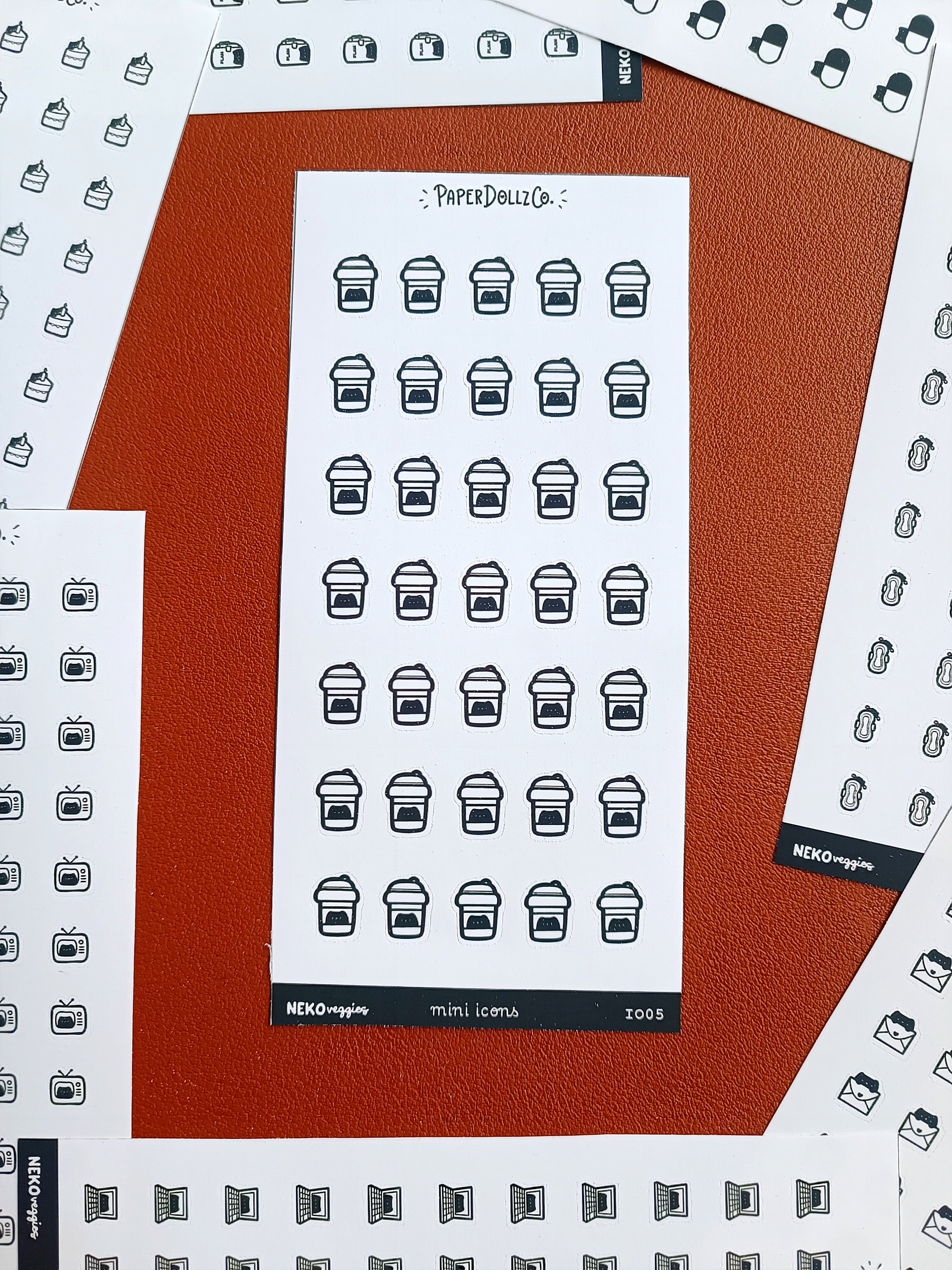 Coffee | PaperDollzCo | Icon Sticker | i005