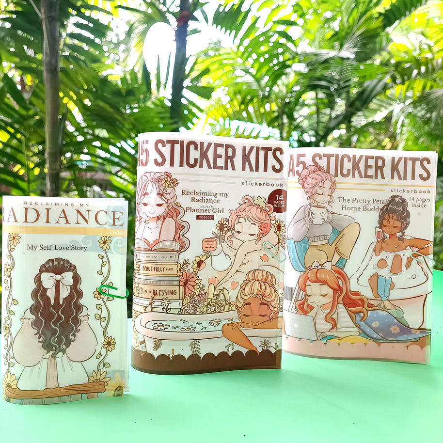 Pretty Petal and Home Buddy | A5 Kits Sticker Book | CDB005