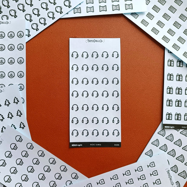 Headphone | PaperDollzCo | Icon Sticker | i034