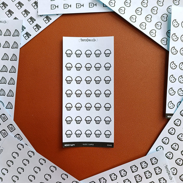 Ice Cream | PaperDollzCo | Icon Sticker | i042