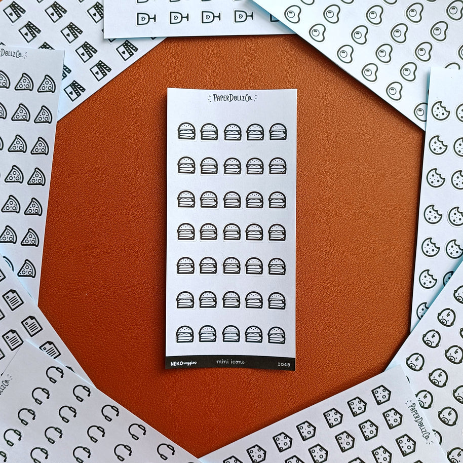 Burger | PaperDollzCo | Icon Sticker | i048