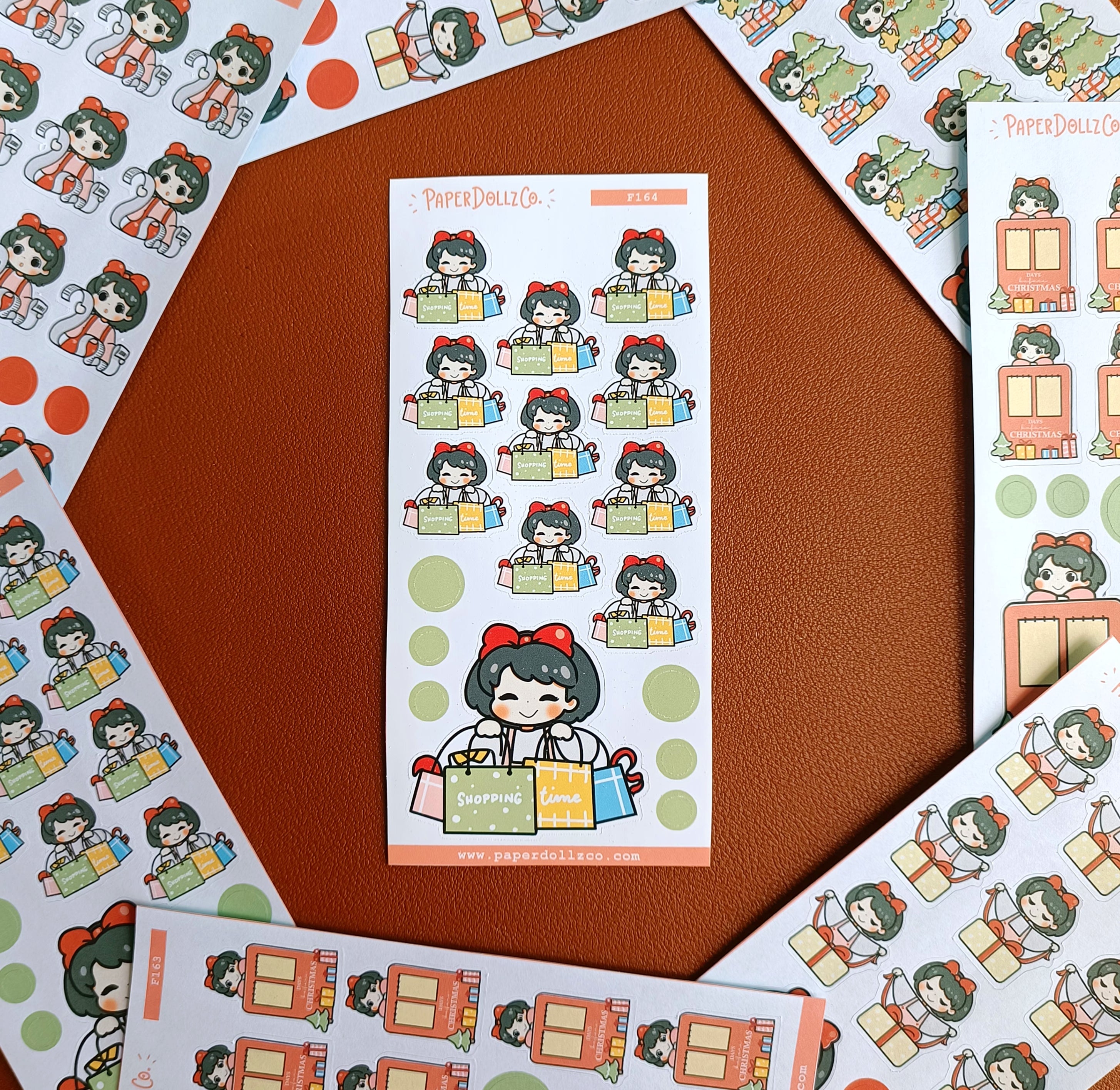 Shopping Time | PaperDollzCo | Activity Stickers | f164
