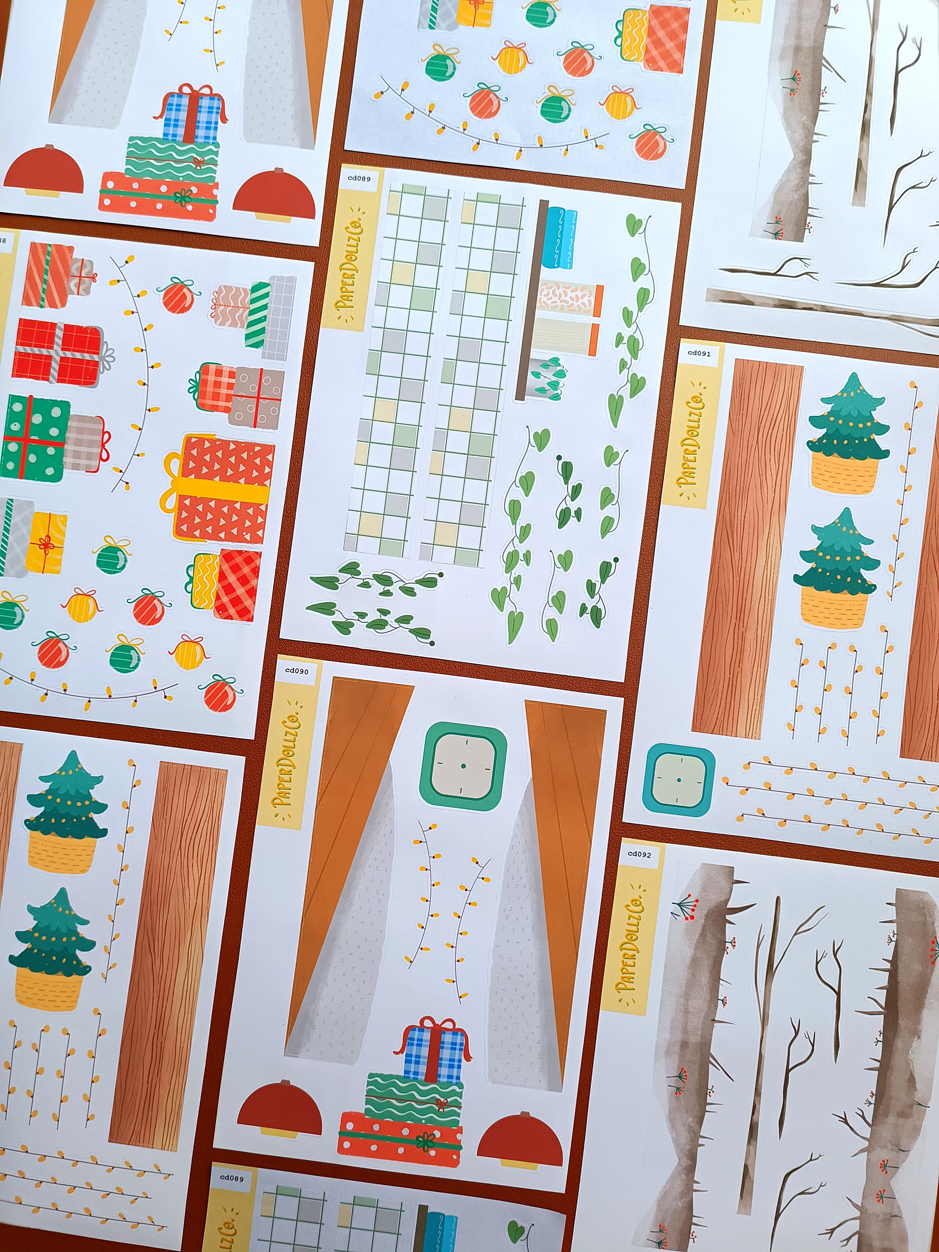 Joy to the Dolly World | Hobonichi | Cousin Daily Sticker Kit | Cd091