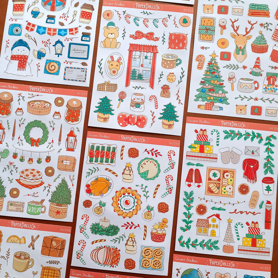 Joy to the Dolly World | Accent Sticker | PaperDollzCo | ac054