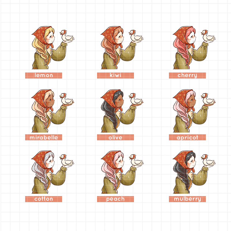 Pekin | Birds of Autumn | Hobonichi A6 Daily Sticker Kit - a101