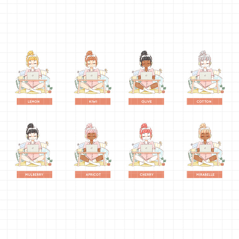 Work From Home | Snow Puff | Collection Stickers | C226
