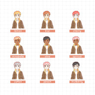 Crush Confessions  | PaperDollzCo Planner | Sticker Book | CB043