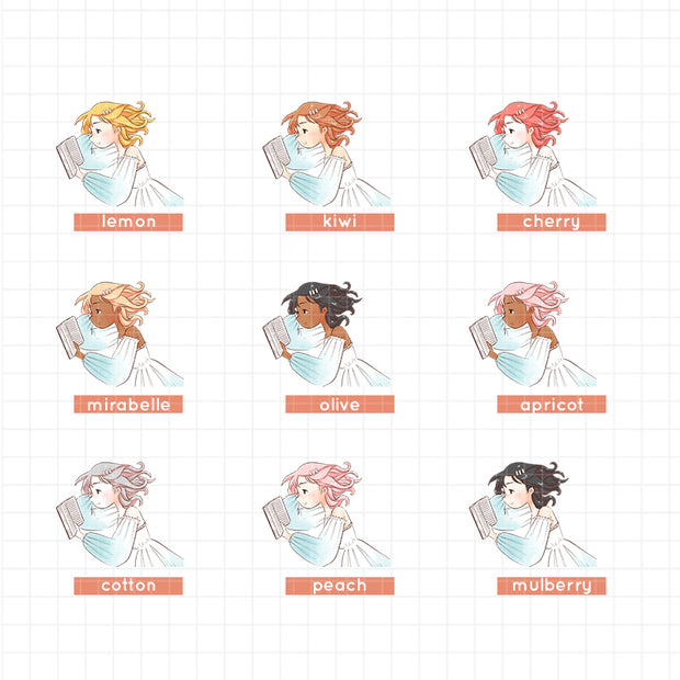 Cerulean | Picnic Diaries | Just Dolls Stickers | J293