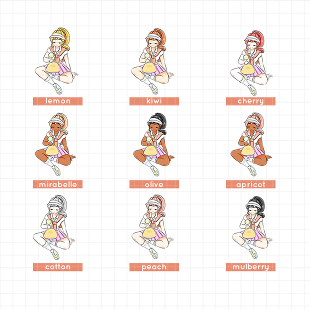 Pickleball | Body In Motion | Just Dolls Stickers | J483