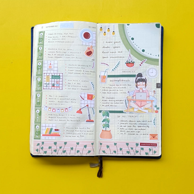 Work From Home | Snow Puff | Collection Stickers | C226