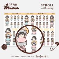 Stroll with baby | Dear Mama | PaperdollzCo | dm002b | dm002g