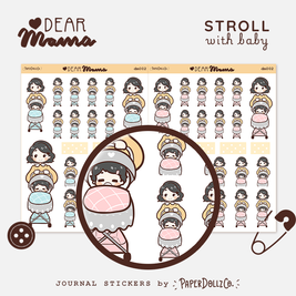 Stroll with baby | Dear Mama | PaperdollzCo | dm002b | dm002g