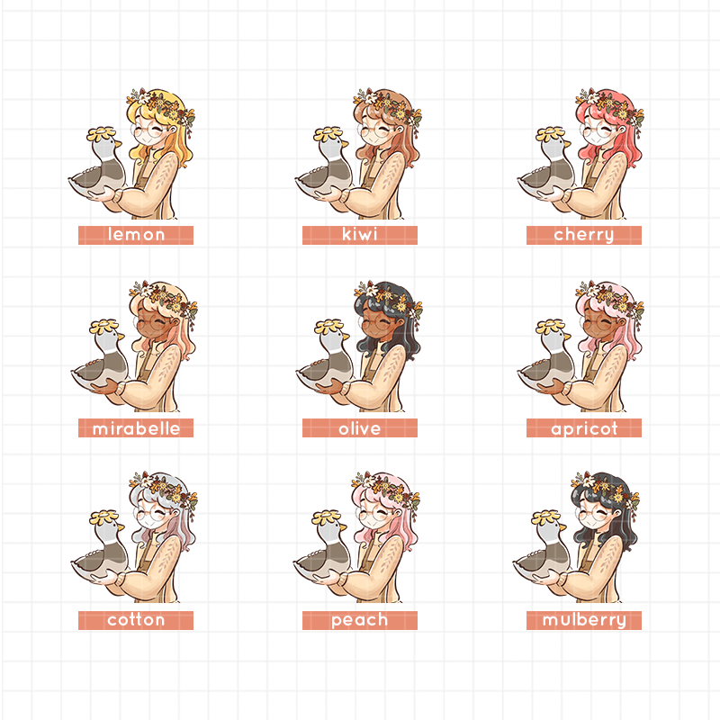 Saxony | Birds of Autumn | Hobonichi A6 Daily Sticker Kit - a100