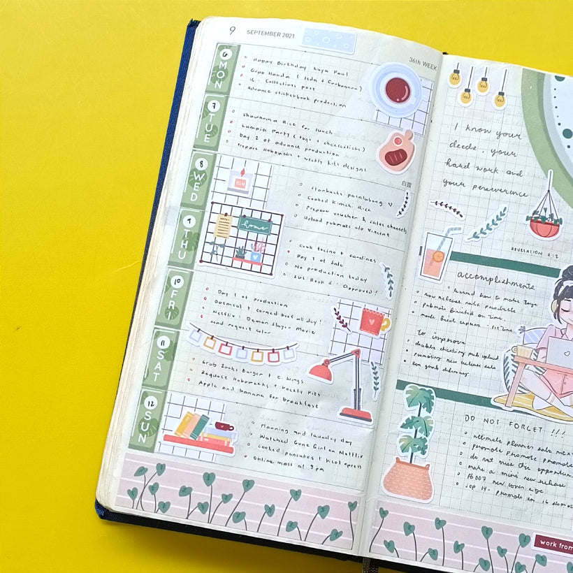 Work From Home | Snow Puff | Collection Stickers | C226