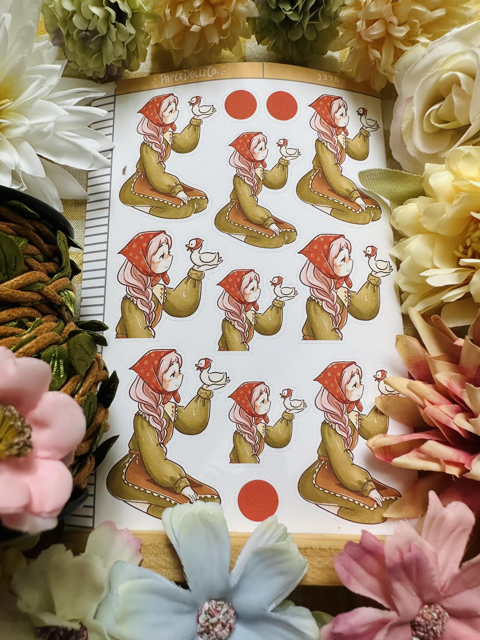Pekin | Birds of Autumn | Just Dolls Stickers | J375