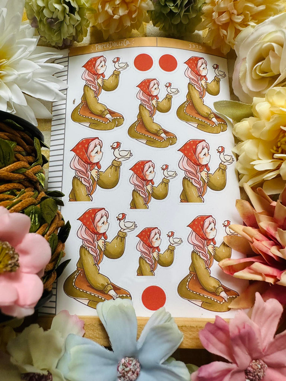 Pekin | Birds of Autumn | Just Dolls Stickers | J375