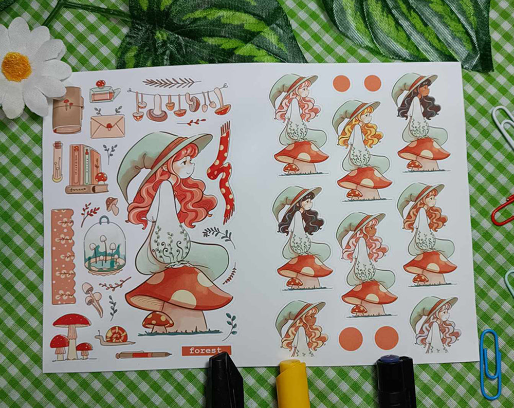 Enchanted | PaperDollzCo | Sticker Book | CB052