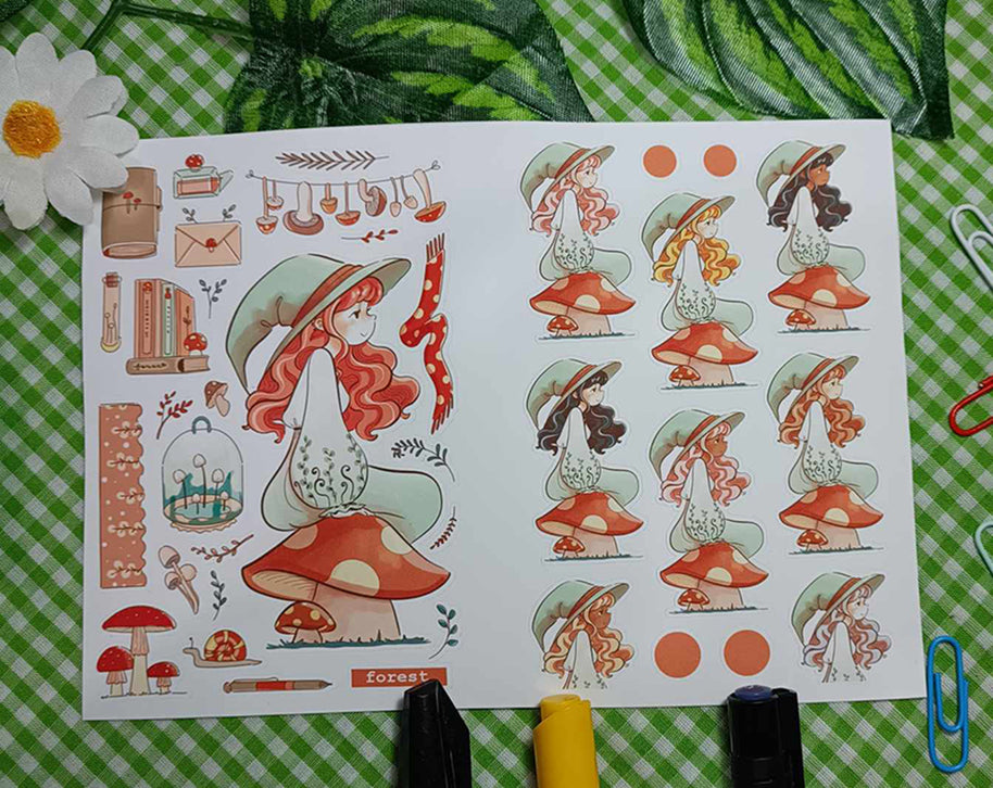 Enchanted | PaperDollzCo | Sticker Book | CB052