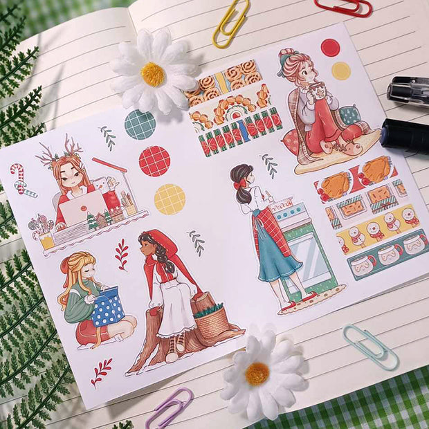 Joy to the Dolly World | PaperDollzCo | Sticker Book | CB053