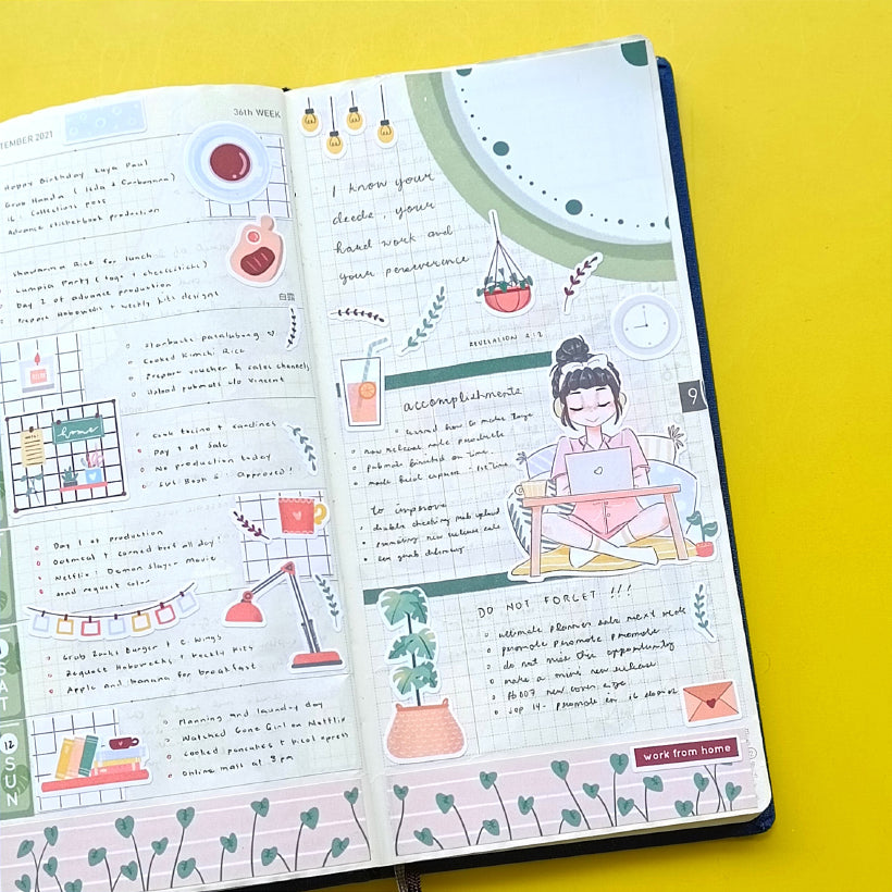 Work From Home | Snow Puff | Collection Stickers | C226